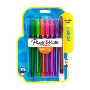 Boligrafo Paper Mate Inkjoy 100 ST x 8 Colores Surtidos