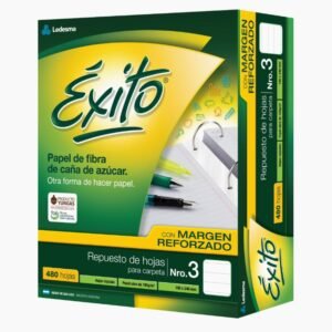 Repuesto Exito Ecologico 480 Hojas Rayado Con Margen Reforzado