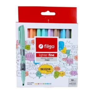 Resaltador Filgo Lighter Fine x 10 Pastel  Art.SLF-E10-PAS
