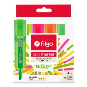 Resaltador Filgo Chato Fluor x 4