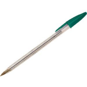 Boligrafo Bic Verde Trazo Fino 0,8 Mm.