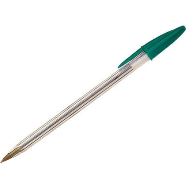 Boligrafo Bic Verde Trazo Fino 0,8 Mm.